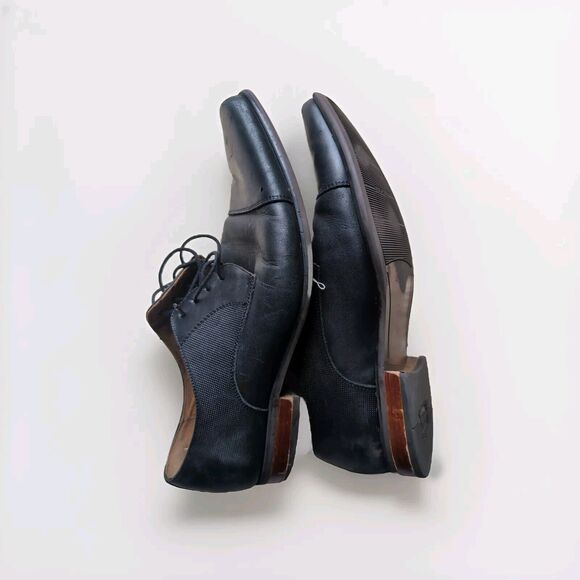 Florsheim Black Jackson Cap Toe Oxford Formal Shoes For Men's -Leather Size US12 - Picture 1 of 12